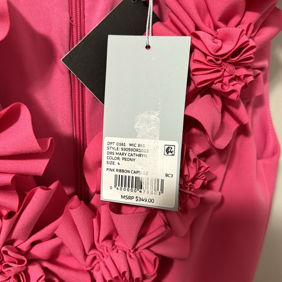 NWT! Antonio Melani x Breast Cancer Awareness Capsule Mary-Cathryn Crepe Dress‎ - Picture 4 of 6